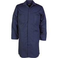 Lab Coat, Poly-Cotton, 46, Navy Blue Helyx Safety & Industrial Supplies