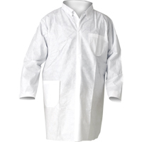 KleenGuard A20 Lab Coats, SMS, White, Medium Helyx Safety & Industrial Supplies