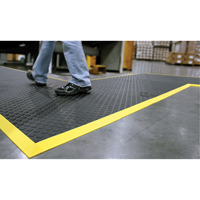 Tapis Rejuvenator Connect No 502, Polyur&eacute;thane, 3' la c, 3' lo, 5/8" &eacute;paisseur, Noir Helyx Safety & Industrial Supplies