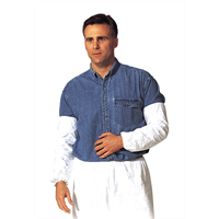 Manchettes, Longueur de 18", Tyvek 400, Blanc Helyx Safety & Industrial Supplies