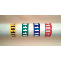 Rubans marqueurs de couleur pour tuyauterie  