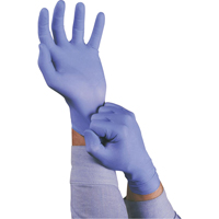 Gants TouchNTuff 92-675, Petit, Nitrile, 5 mils, Sans poudre, Bleu Helyx Safety & Industrial Supplies