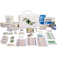 Trousses de premiers soins pour soudeurs, Dispositif m&eacute;dical Classe 1, Boîte en plastique Helyx Safety & Industrial Supplies