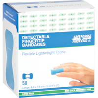 Bandages, Bout de doigt, 3", Tissu d&eacute;tectable, St&eacute;rile Helyx Safety & Industrial Supplies