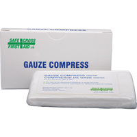 Compresses de gaze, Tampon, 36" lo x 36" la, St&eacute;rile, Dispositif m&eacute;dical Classe 1 Helyx Safety & Industrial Supplies