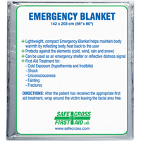 Rescue Foil Blankets, Aluminized Polyester Helyx Safety & Industrial Supplies