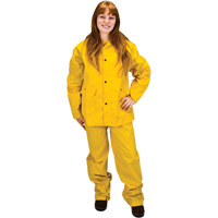 V&ecirc;tements imperm&eacute;ables RZ100, Polyester/PVC, Moyen, Jaune Helyx Safety & Industrial Supplies