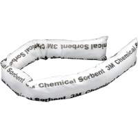Chemical Sorbent Mini-Boom, Chemical, 4' L x 3" W, 12 gal. Absorbancy, 12 /Pack Helyx Safety & Industrial Supplies