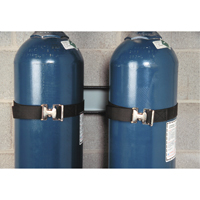 Support mural gris pour deux bouteilles Helyx Safety & Industrial Supplies