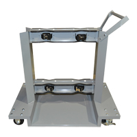 Supports mobiles pour bouteilles, Roues Polyol&eacute;fine, Base de 24" la x 40" lo, 1600 lb Helyx Safety & Industrial Supplies
