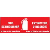 &eacute;tiquette  Fire Extinguisher / Extincteur d'incendie , 2" x 6", Vinyle, Bilingue avec pictogramme Helyx Safety & Industrial Supplies