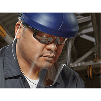 Ratchet Headgear with Faceshield, Polycarbonate, Ratchet Suspension Helyx Safety & Industrial Supplies