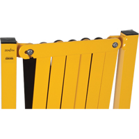 Expandable Barrier, 37" H x 11' L, Black/Yellow Helyx Safety & Industrial Supplies