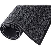 Tire-Track Entrance Mat, Wiper/Scraper, 4' x 6' x 3/8", Charcoal Helyx Safety & Industrial Supplies