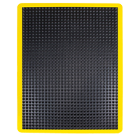 Tapis antifatigue en d&ocirc;me, &agrave; bulles, 2' x 3' x 1/2", Noir, Caoutchouc Helyx Safety & Industrial Supplies