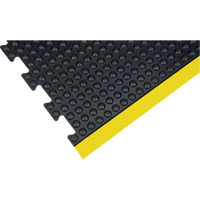 Tapis antifatigue en d&ocirc;me, &agrave; bulles, 3' x 4' x 1/2", Noir, Caoutchouc Helyx Safety & Industrial Supplies
