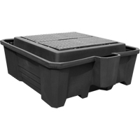 Palettes de confinement pour grand r&eacute;cipient pour vrac, Capacit&eacute; de d&eacute;versement 385 gal., 73" x 80,5" x 29,5" Helyx Safety & Industrial Supplies