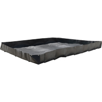 Bermes &eacute;conomiques, Capacit&eacute; 119 gal., 4' la x 4' lo x 12" h, Support en L Helyx Safety & Industrial Supplies