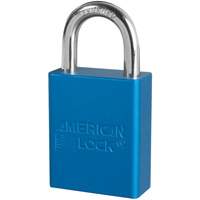 Cadenas de s&eacute;curit&eacute; American Lock, Bleu, Cl&eacute;s identiques, Aluminium, Largeur de 1-1/2" Helyx Safety & Industrial Supplies