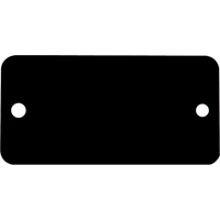 &eacute;tiquettes vierges, Aluminium, 3" la x 1" h Helyx Safety & Industrial Supplies
