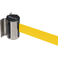 Barri&egrave;re &agrave; fixation murale, Acier, Fixation par vis, 7', Ruban Jaune Helyx Safety & Industrial Supplies