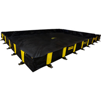 Rigid-Lock QuickBerm&reg;, 2390 US gal. Capacity, 16' W x 20' L x 12" H, Stake Wall Helyx Safety & Industrial Supplies