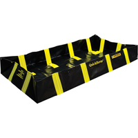 QuickBerm&reg; Containment Berm with Inside Wall Supports, 355 US gal. Capacity, 6' W x 8' L x 12" H, Snap-Up Bracket Helyx Safety & Industrial Supplies
