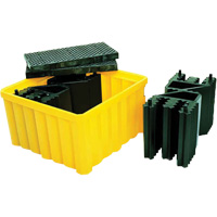 Ultra-IBC Spill Pallet&reg; with Drain, 400 US gal. Spill Capacity, 58.75" x 58.75" x 33" Helyx Safety & Industrial Supplies