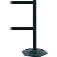 Poteau receveur robuste &agrave; ligne double, Hauteur de 38", Rouge Helyx Safety & Industrial Supplies