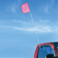 Safety Whip&reg; Light-Duty Whips, Window Mount, 5' High, Orange Helyx Safety & Industrial Supplies