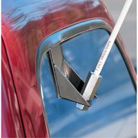 Safety Whip&reg; Light-Duty Whips, Window Mount, 5' High, Orange Helyx Safety & Industrial Supplies