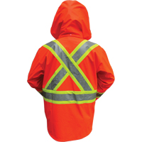 Vestes de s&eacute;curit&eacute; imperm&eacute;ables ignifuges haute visibilit&eacute; en polyur&eacute;thane, Petit, Orange haute visibilit&eacute; Helyx Safety & Industrial Supplies