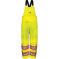 Pantalons &agrave; bavette de s&eacute;curit&eacute; imperm&eacute;ables ignifuges haute visibilit&eacute; en polyur&eacute;thane, 4T-Grand Helyx Safety & Industrial Supplies