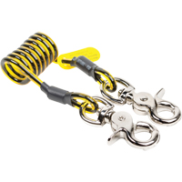 Coil Tool Tether, Coil, Dual Latch Helyx Safety & Industrial Supplies