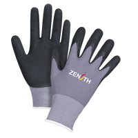 ZX-1 Premium Touchscreen Compatible Gloves, 8/Medium, Nitrile/Foam Nitrile Coating, 15 Gauge, Nylon Shell Helyx Safety & Industrial Supplies