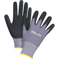 ZX-1 Premium Touchscreen Compatible Gloves, 9/Large, Nitrile/Foam Nitrile Coating, 15 Gauge, Nylon Shell Helyx Safety & Industrial Supplies