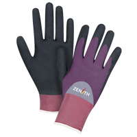 ZX-2 Premium Coated Gloves, 8/Medium, Nitrile/Foam Nitrile Coating, 18 Gauge, Nylon Shell Helyx Safety & Industrial Supplies