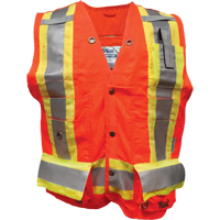 Veste de s&eacute;curit&eacute; ignifug&eacute; pour arpenteur, Orange haute visibilit&eacute;, Petit, Polyester Helyx Safety & Industrial Supplies