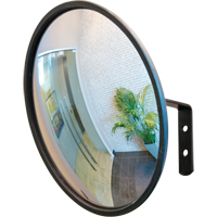 Convex Mirror with Bracket, Indoor/Outdoor, 12" Diameter Helyx Safety & Industrial Supplies