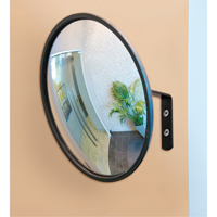 Convex Mirror with Bracket, Indoor/Outdoor, 12" Diameter Helyx Safety & Industrial Supplies