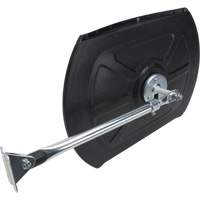 Roundtangular Convex Mirror with Telescopic Arm, 12" H x 18" W, Indoor/Outdoor Helyx Safety & Industrial Supplies