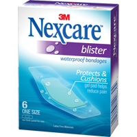 Pansements pour les cloques &agrave; l'&eacute;preuve de l'eau Nexcare, Rectangulaire/carr&eacute;e, 2-1/4", Plastique, St&eacute;rile Helyx Safety & Industrial Supplies