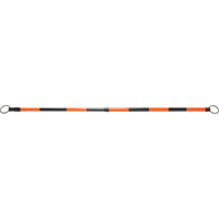 Barre pour c&ocirc;ne de circulation r&eacute;tractable, Longueur d&eacute;ploy&eacute;e de 7' 5'', Noir/Orange Helyx Safety & Industrial Supplies