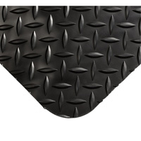 Smart Mats No.497, Diamond, 4' x 10' x 1", Black, PVC/Urethane Helyx Safety & Industrial Supplies