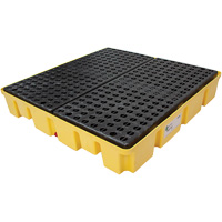 Poly-Slim-Line Spill Pallet without Drain, 66 US gal. Spill Capacity, 49" x 49" x 8.75" Helyx Safety & Industrial Supplies