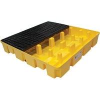 Poly-Slim-Line Spill Pallet without Drain, 66 US gal. Spill Capacity, 49" x 49" x 8.75" Helyx Safety & Industrial Supplies