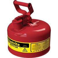 Safety Cans, Type I, Steel, 1 US gal., Red, FM Approved/UL/ULC Listed Helyx Safety & Industrial Supplies