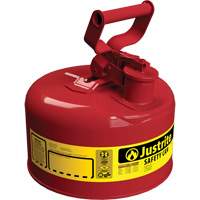 Safety Cans, Type I, Steel, 1 US gal., Red, FM Approved/UL/ULC Listed Helyx Safety & Industrial Supplies