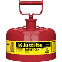 Safety Cans, Type I, Steel, 1 US gal., Red, FM Approved/UL/ULC Listed Helyx Safety & Industrial Supplies
