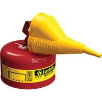 Bidons s&eacute;curitaires, Type I, Acier, 1 gal. US, Rouge, Homologu&eacute; FM/List&eacute; UL/ULC Helyx Safety & Industrial Supplies
